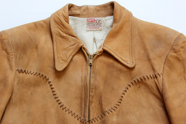 50s LEVI'Sリーバイス ショートホーン ディアスキン スエード レザー