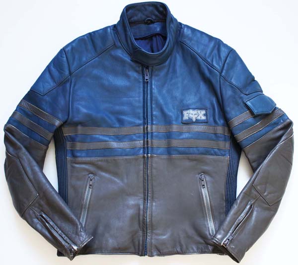 80s MOTO-X FOX モトクロス レザージャケット L☆ライダース