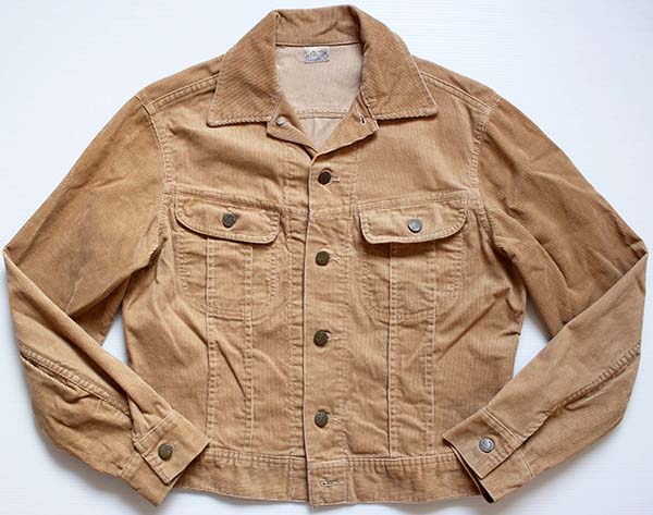 70's LeeリーRIDERS コーデュロイジャケット 薄茶 - Sixpacjoe Web Shop
