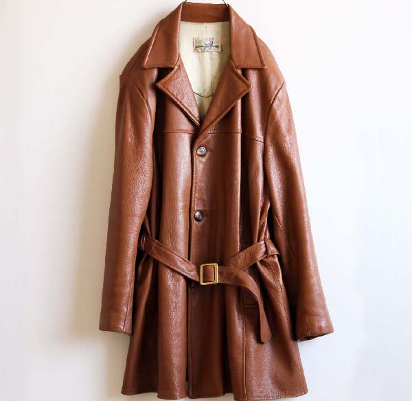 70s Custom Coat ディアスキン レザーコート - Sixpacjoe Web Shop