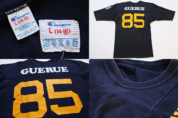 80s USA製 Championチャンピオン NOTRE DAME 85 ナンバリング コットン