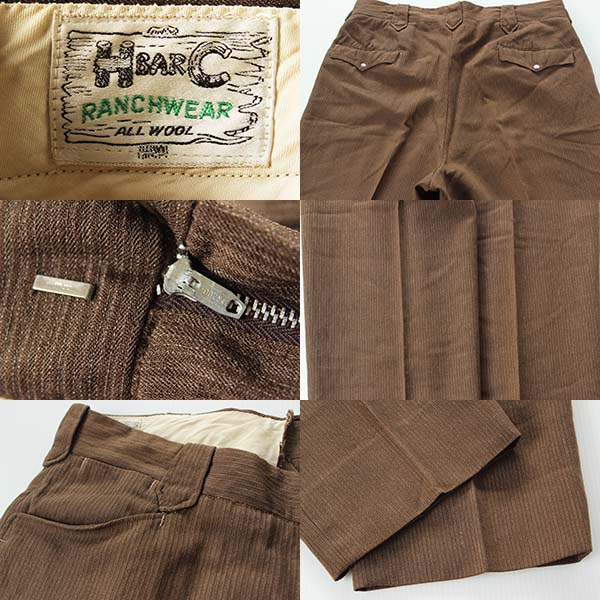 50s HBARC ウール ギャバジン ランチパンツ - Sixpacjoe Web Shop