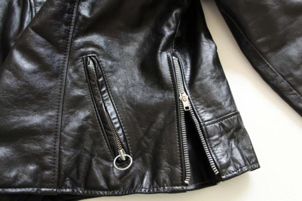 80s Brooksブルックス シングルライダース レザージャケット 黒 40