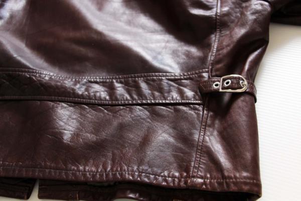 70s シングルライダース レザージャケット 茶 44 - Sixpacjoe Web Shop