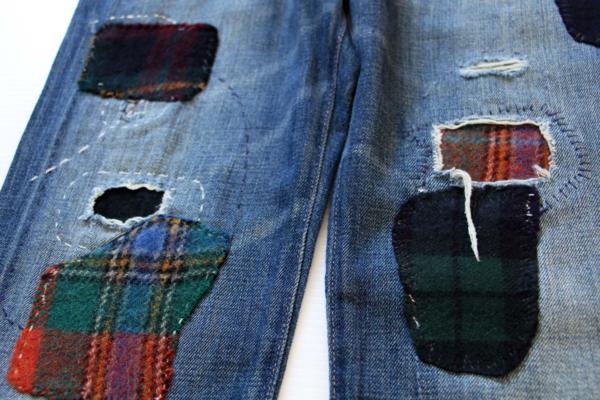 新品☆ポロ ラルフローレン ASTOR BOYFRIEND パッチワーク デニム