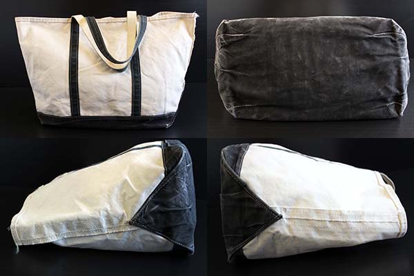 90s L.L.Bean BOAT AND TOTE キャンバス トートバッグ 黒 XL