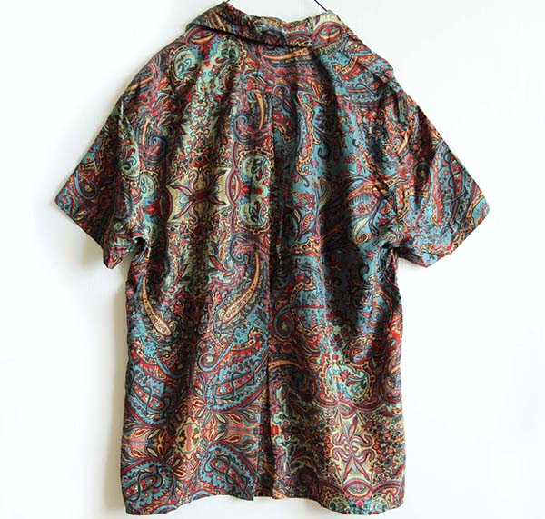 90s ラルフローレン エスニック柄 半袖シルクシャツ 6 - Sixpacjoe Web