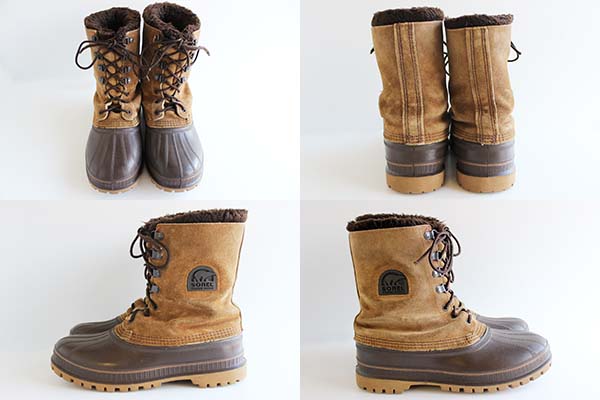 USA製 SORELソレル スエード スノーブーツ 茶 8☆ウィンター