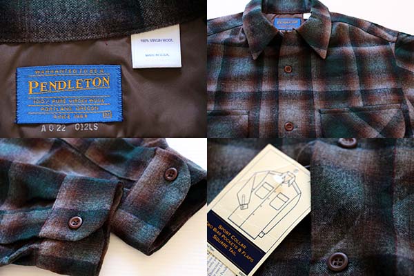 デッドストック☆90s USA製 PENDLETONペンドルトン オンブレチェック