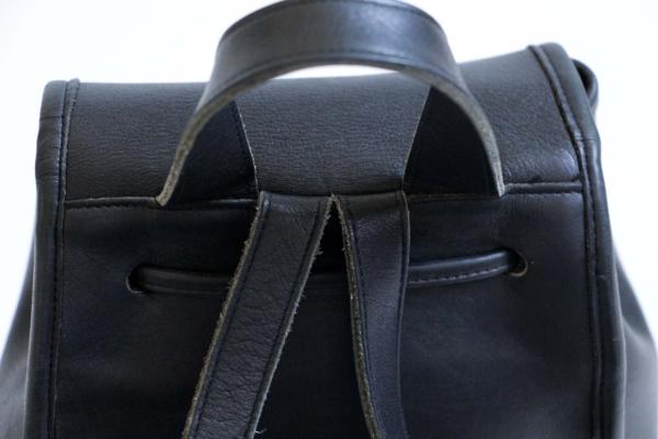 USA製 COACH オールド コーチ レザー リュックサック 黒☆9960