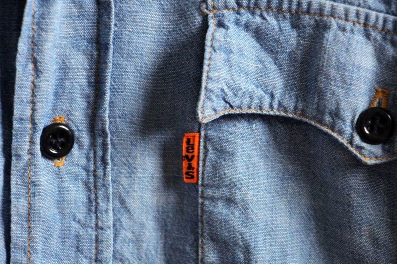 70s USA製 Levi'sリーバイス コットン シャンブレーシャツ M