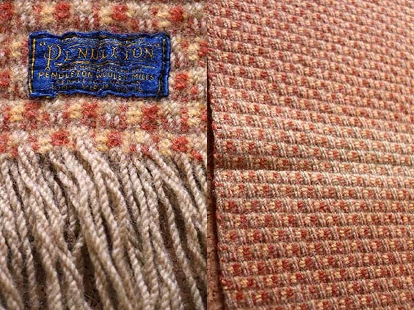 50s PENDLETONペンドルトン 織り柄 ウール ブランケット - Sixpacjoe