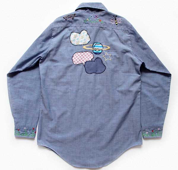 70s JCPenney BIGMACビッグマック 刺繍入り シャンブレーシャツ