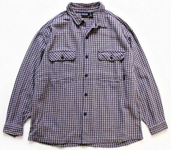 90s ポルトガル製 patagoniaパタゴニア チェック オーガニックコットン