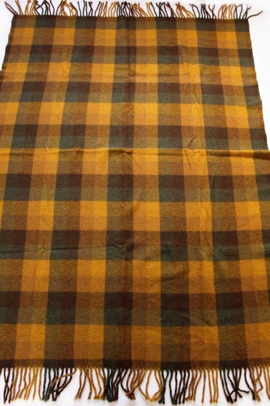 60s PENDLETONペンドルトン チェック ウール ブランケット - Sixpacjoe