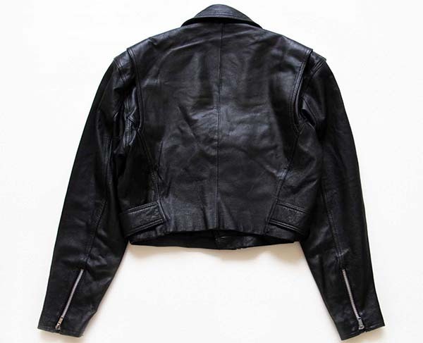 WILSONS ショート丈 ダブルライダース レザージャケット 黒 XS