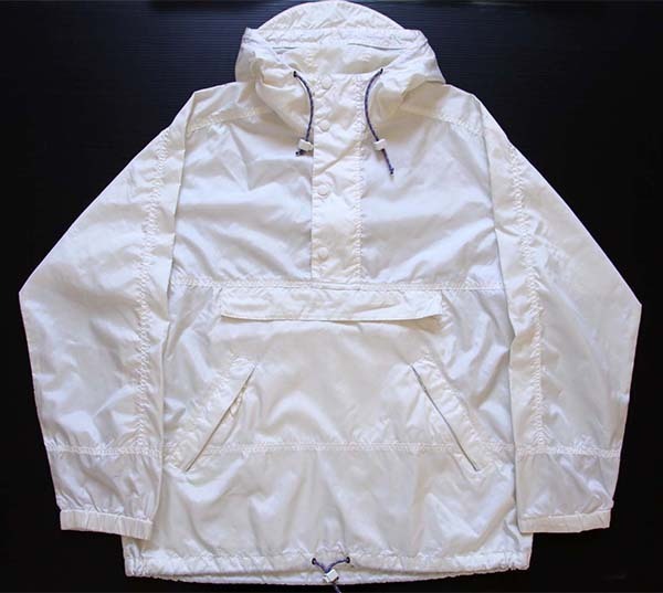 90s EddieBauerエディーバウアー ナイロン アノラックパーカー 白