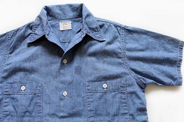 70s JCPenney BIGMACビッグマック 半袖 コットン シャンブレーシャツ