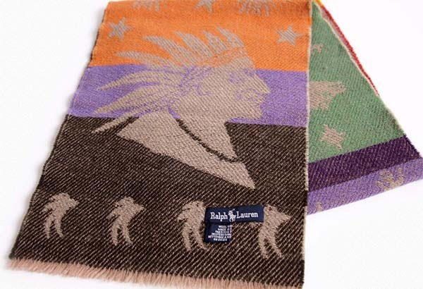 90s スコットランド製 ラルフローレン インディアンヘッド ネイティブ