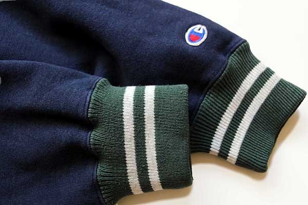 90s USA製 Championチャンピオン ワンポイント リブライン リバース