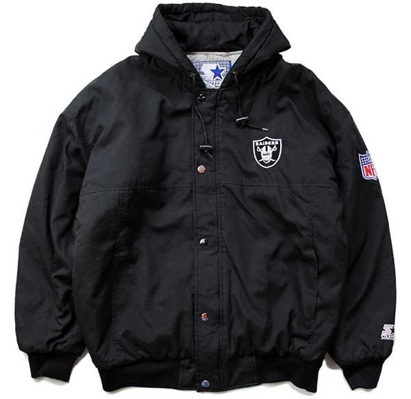 90s STARTERスターター NFL RAIDERS キルティングライナー ナイロン