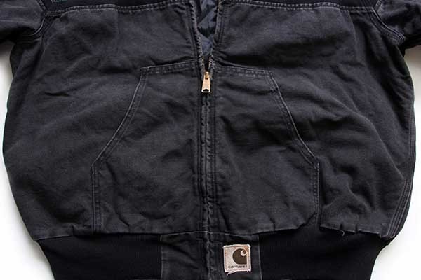 90s carharttカーハート ネイティブ柄 ニット切り替え キルティング