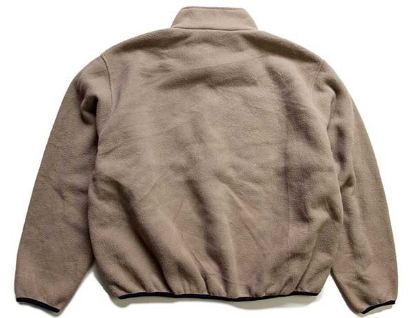 90s USA製 L.L.Bean ハーフジップ プルオーバー フリース グレー