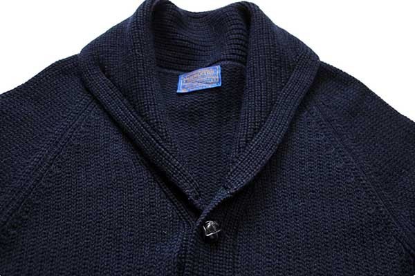 70s USA製 PENDLETONペンドルトン ショールカラー ローゲージ ウール