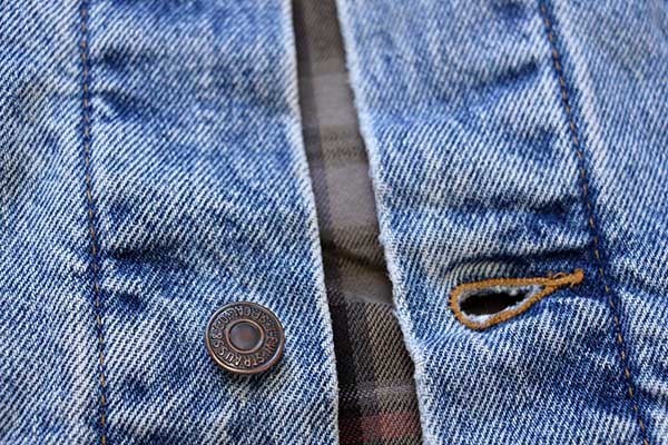 90s Levi'sリーバイス 70518 チェック ネルライナー デニムジャケット