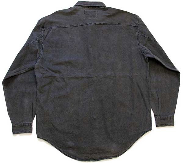 90s Levi'sリーバイス ブラック デニムシャツ L - Sixpacjoe Web Shop