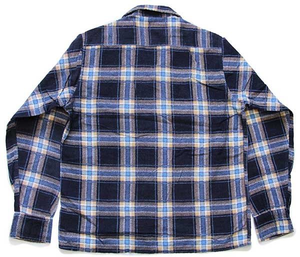 60s SEARS PILGRIMピルグリム チェック コットン プリントネル