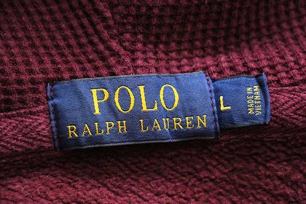 ポロ ラルフローレン ワンポイント フード裏サーマル スウェット