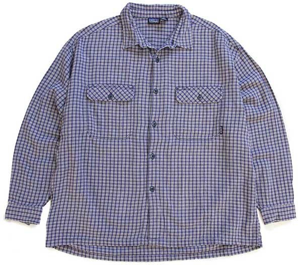 90s ポルトガル製 patagoniaパタゴニア チェック オーガニックコットン