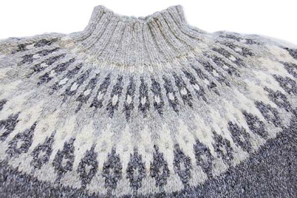 00s LAUREN ラルフローレン 丸ヨーク ノルディック柄 ハイネック