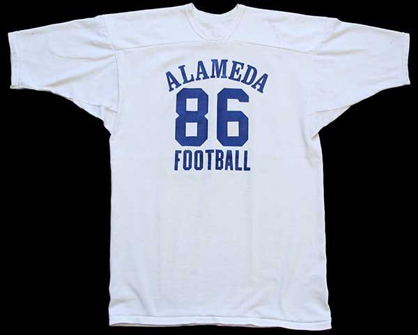 70s USA製 RUSSELLラッセル ALAMEDA FOOTBALL 86 ナンバリング