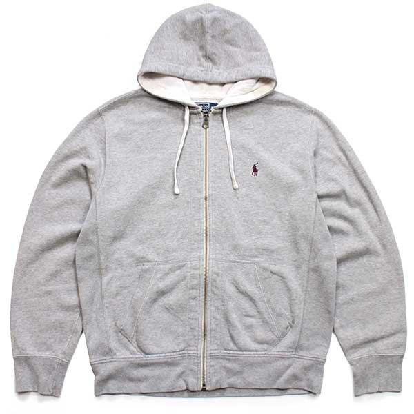 00s ポロ ラルフローレン ワンポイント フード裏サーマル スウェット