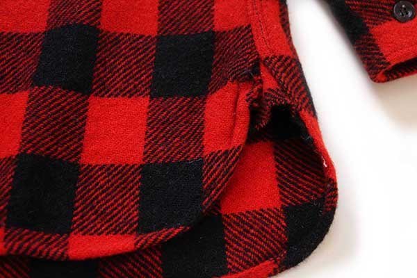 60s MONTGOMERY WARD BRENT バッファローチェック マチ付き ウール