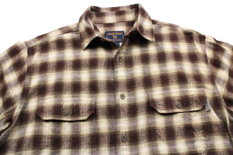 00s WOOLRICHウールリッチ オンブレチェック コットン フランネル