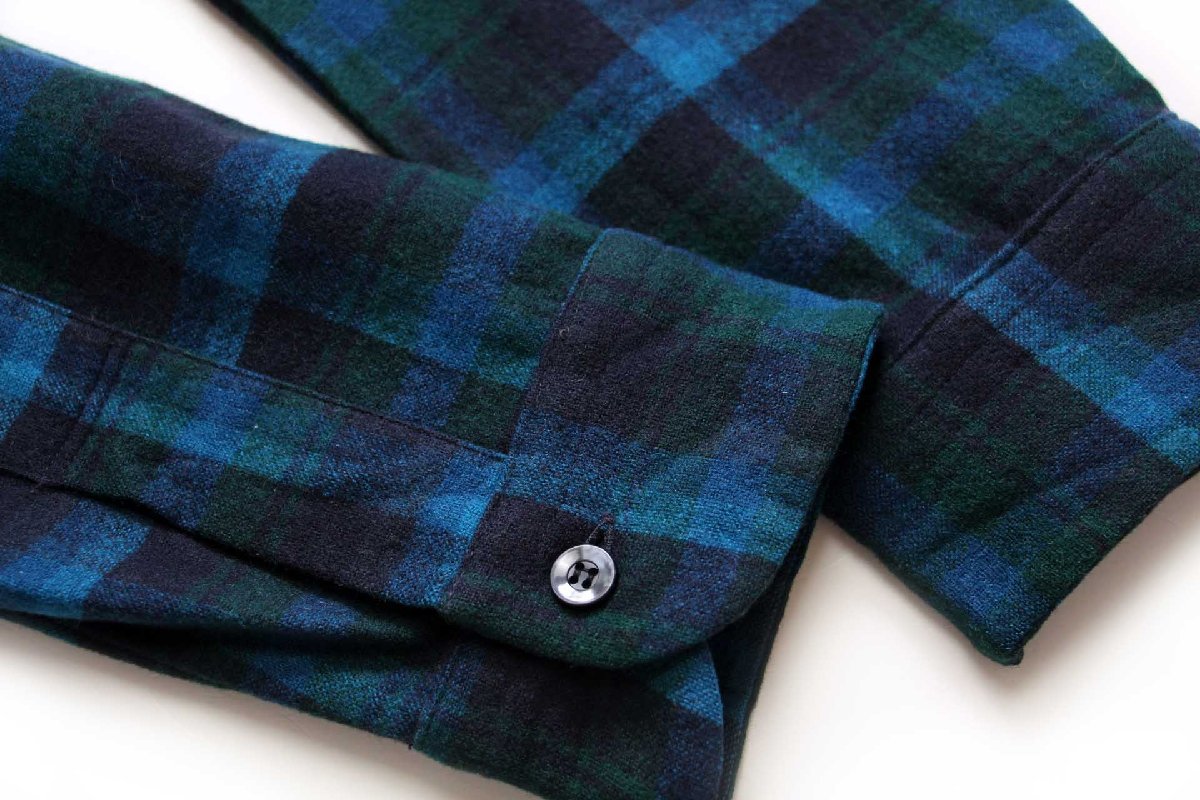 60s PENDLETONペンドルトン オンブレチェック ウール オープンカラー