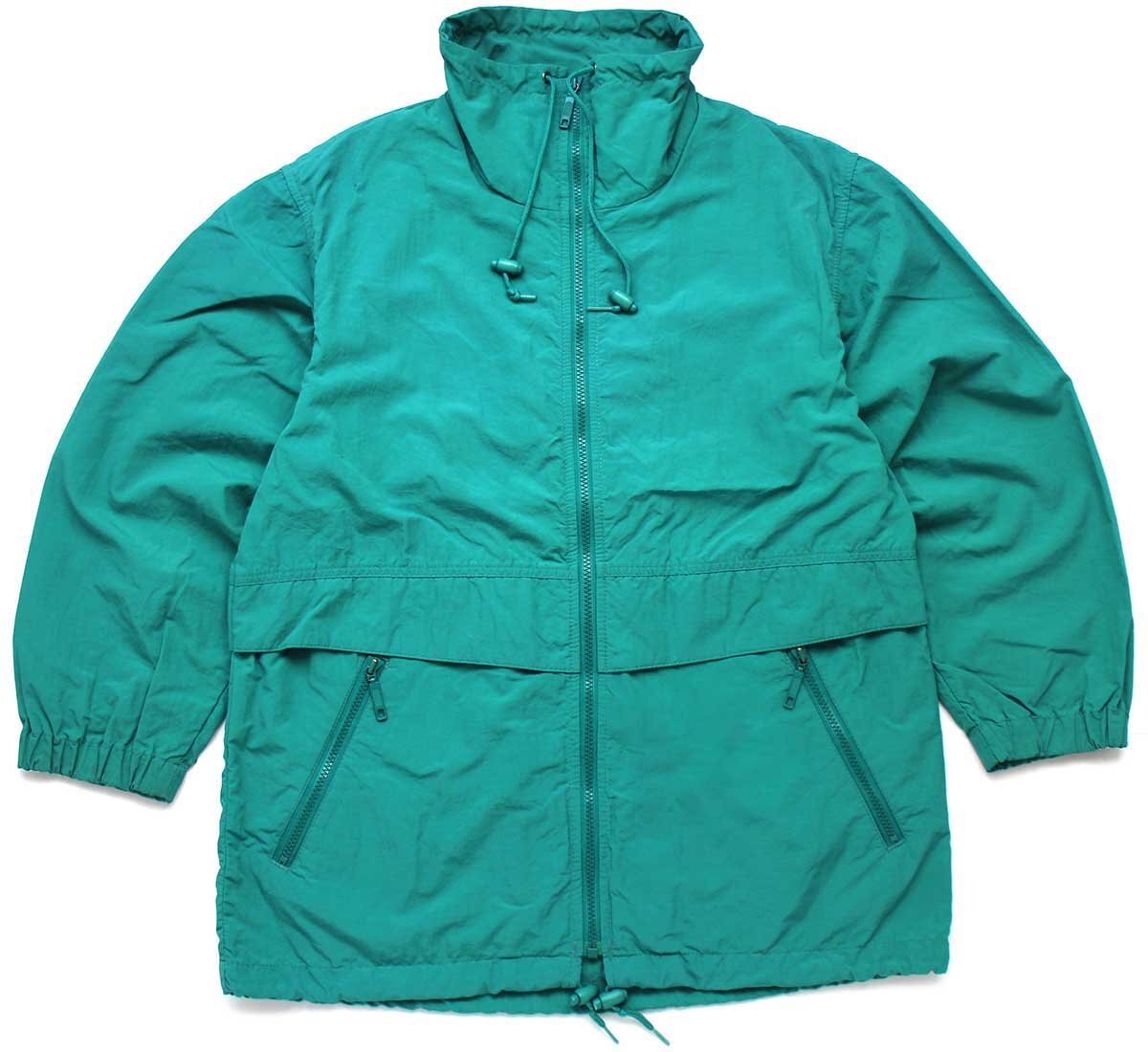 90s USA製 EddieBauerエディーバウアー ハイネック ナイロンジャケット