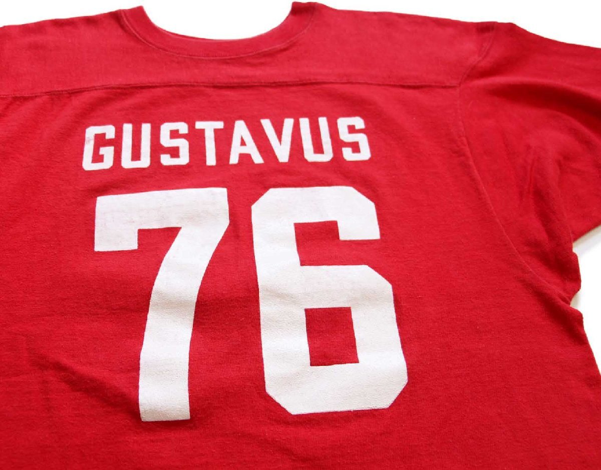 70s USA製 Championチャンピオン GUSTAVUS 76 ナンバリング コットン