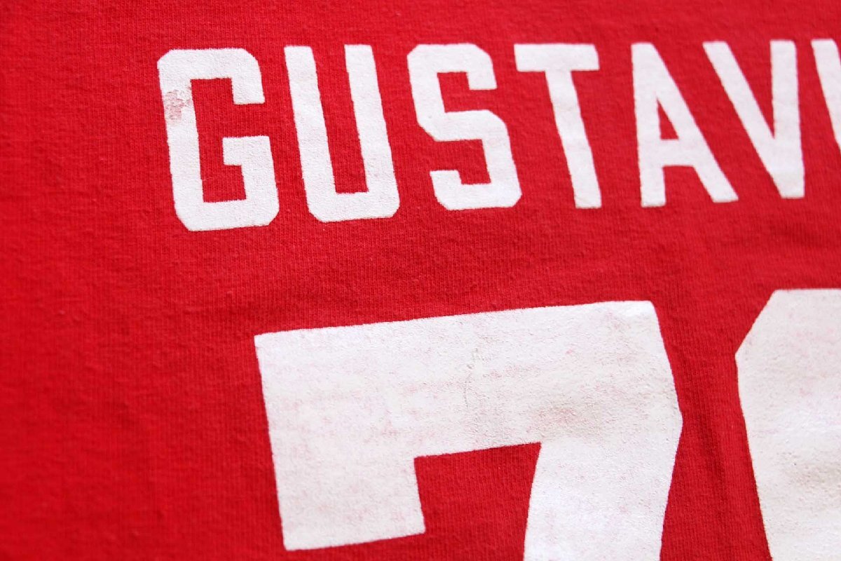 70s USA製 Championチャンピオン GUSTAVUS 76 ナンバリング コットン