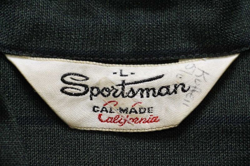 50s USA製 Sportsman California ストライプ イタリアンカラー 半袖
