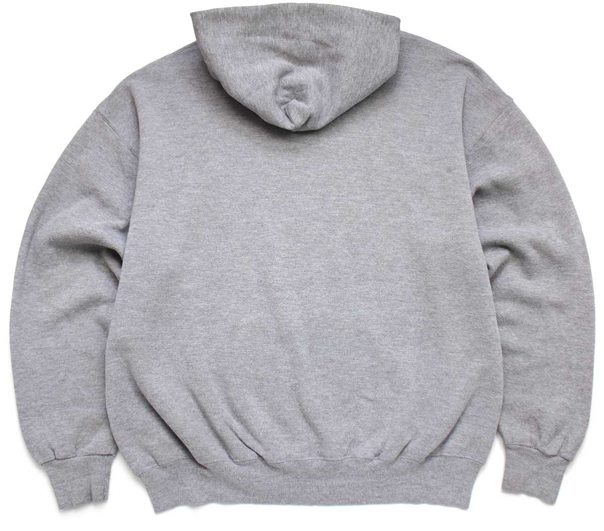 90s メキシコ製 RUSSELLラッセル 無地 スウェットパーカー 杢グレー