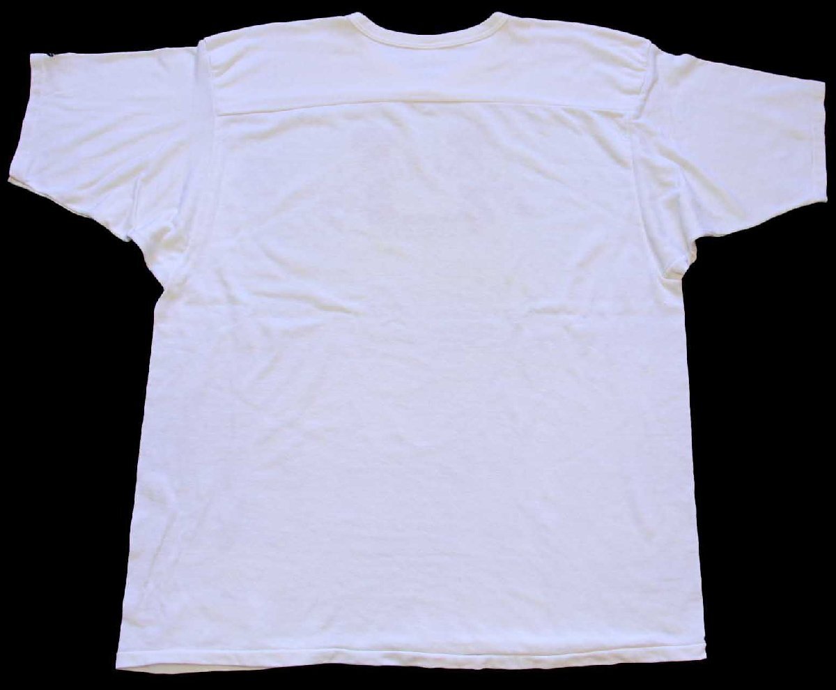 80s USA製 Championチャンピオン MASSACHUSETTS Vネック コットン