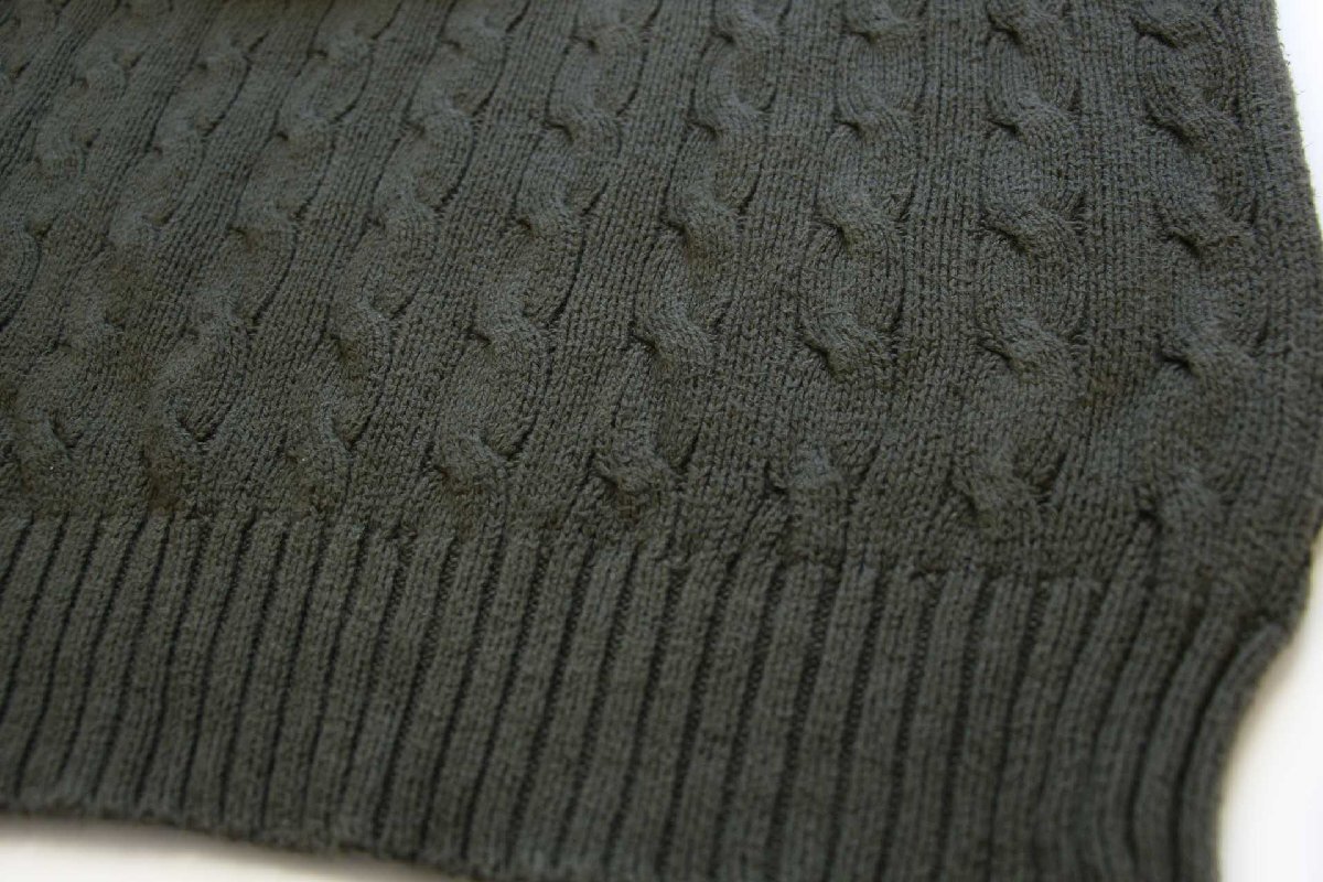 00s ポロ ラルフローレン ワンポイント ケーブル編み ピマ コットン