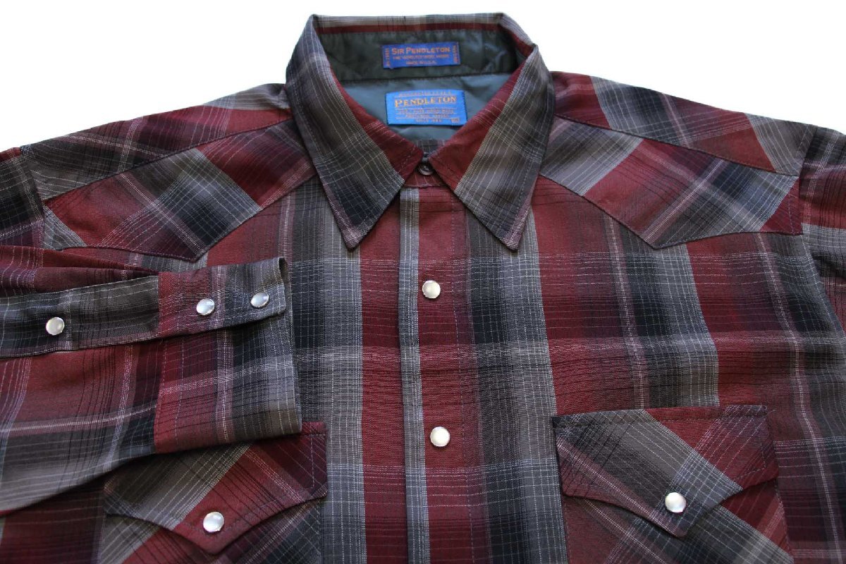 00s USA製 SIR PENDLETONサーペンドルトン オンブレチェック