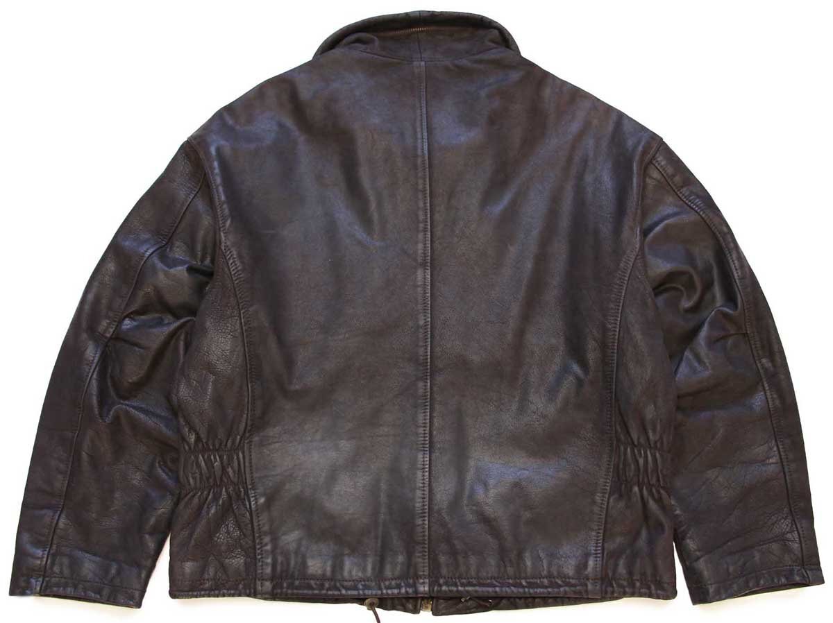 80s イタリア製 31 B.R.A. キルティングライナー ヌバック レザー