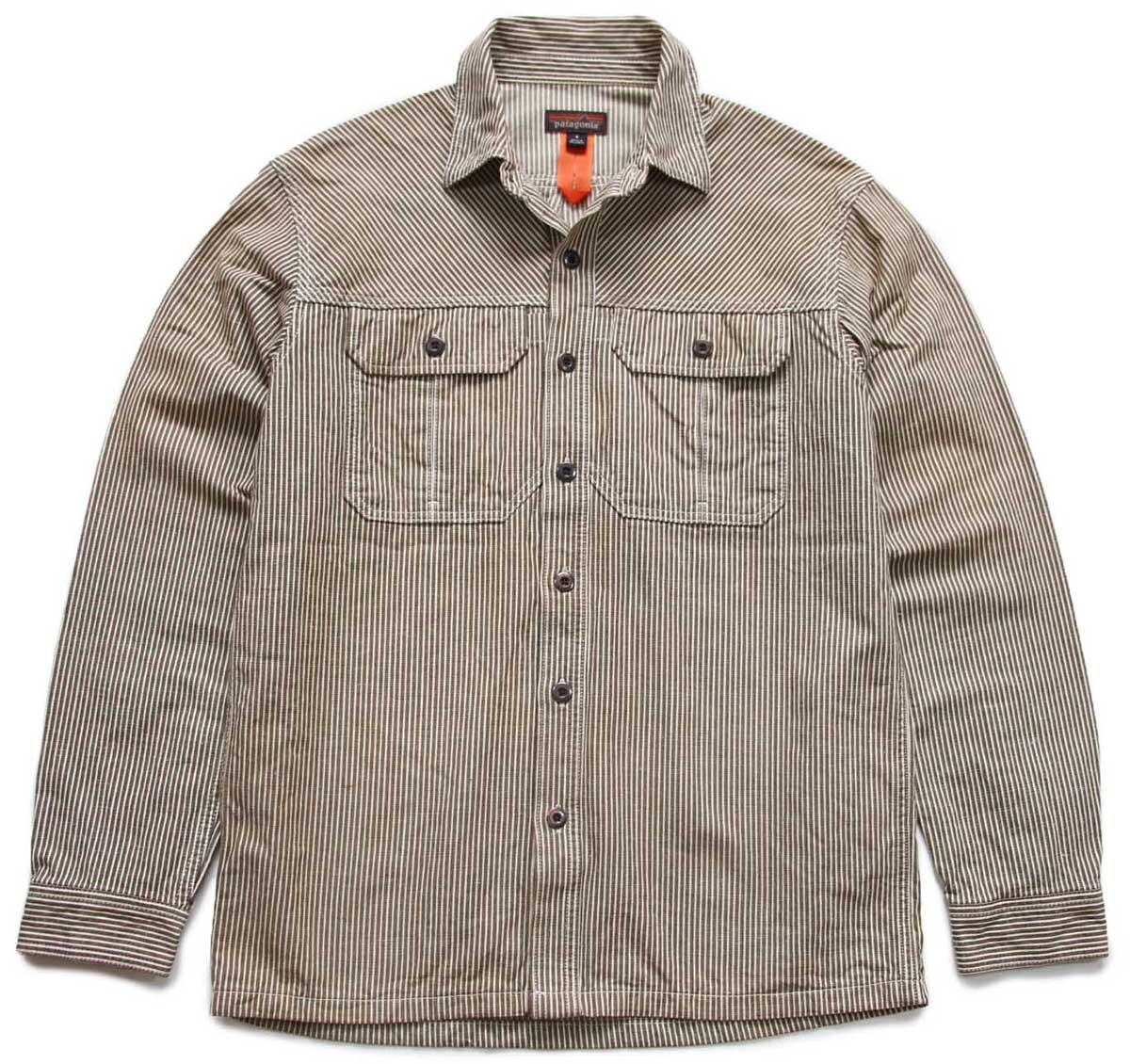 patagoniaパタゴニア Farrier's Shirt ヒッコリーストライプ
