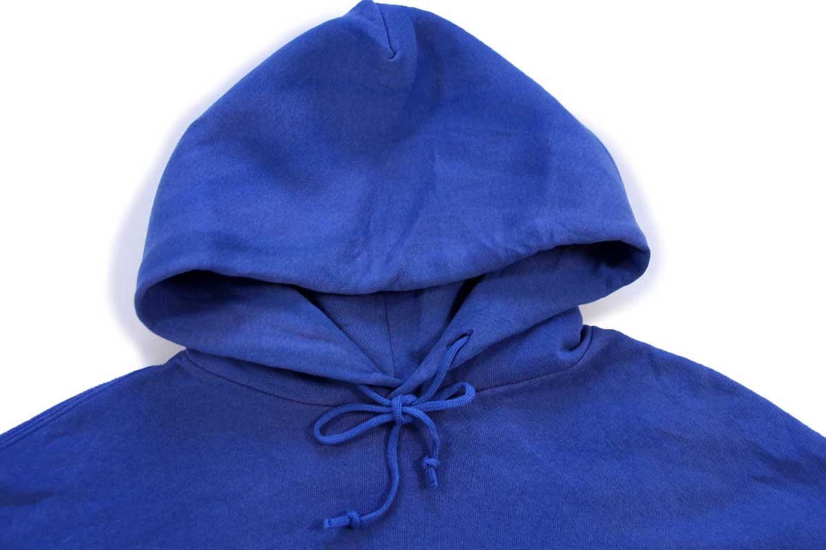 90s メキシコ製 RUSSELLラッセル 無地 スウェットパーカー 青 フェード